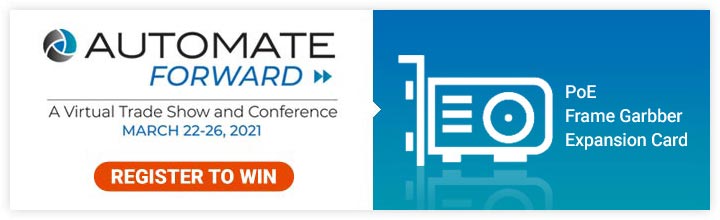 Register to win a PoE frame grabber card